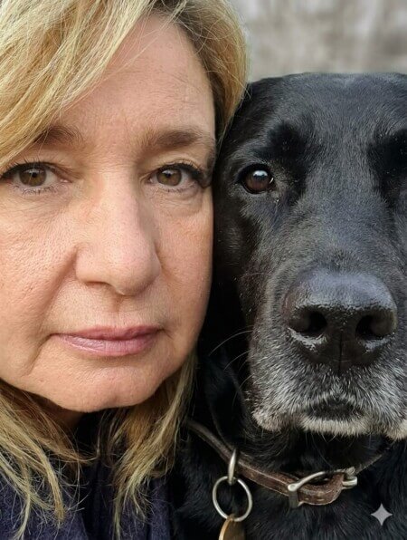 Portrait von Martine Gonin mit Walea, 